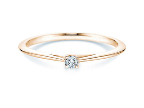 Anillo de compromiso Delight en 18K oro amarillo con diamante 0,05ct H/SI