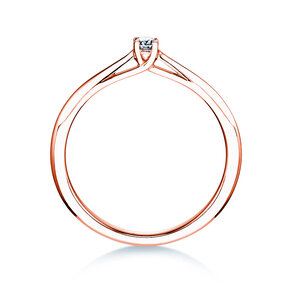 Anillo de compromiso Delight en 9K oro rosa con diamante 0,05ct G/SI