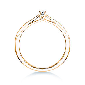 Anillo de compromiso Delight en 18K oro amarillo con diamante 0,05ct H/SI