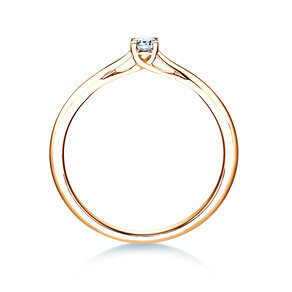 Anillo de compromiso Delight en 18K oro amarillo con diamante 0,10ct H/SI