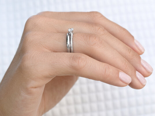 Anillo de compromiso Delight en plata 925/-