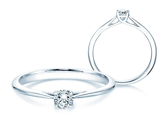 Anillo de compromiso Delight en plata