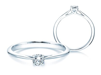 Anillo de compromiso Delight en platino 950/- con diamante 0,25ct G/SI