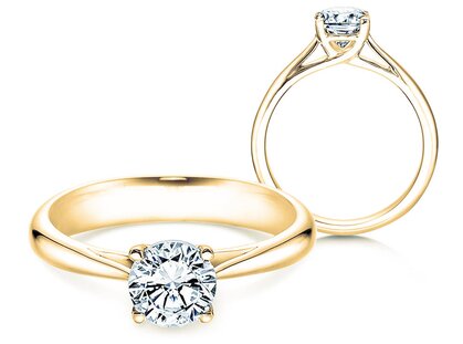 Anillo de compromiso Delight en 14K oro amarillo con diamante 1,00ct G/SI
