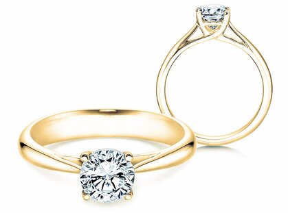Anillo de compromiso Delight en 14K oro amarillo con diamante 1,00ct G/SI