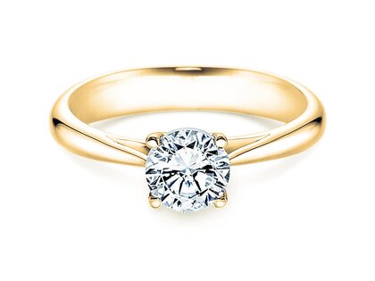 Anillo de compromiso Delight en 14K oro amarillo con diamante 1,00ct H/SI