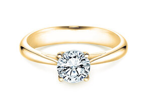 Anillo de compromiso Delight en 14K oro amarillo con diamante 1,00ct H/SI