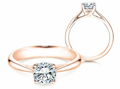 Anillo de compromiso Delight en 14K oro rosa con diamante 1,00ct G/SI