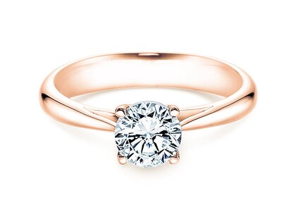 Anillo de compromiso Delight en 18K oro rosa con diamante 1,00ct H/SI