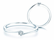 Anillo de compromiso Devotion en plata 925/- con diamante 0,05ct G/SI