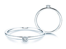 Anillo de compromiso Eternal en plata 925/- con diamante 0,05ct G/SI