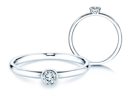 Anillo de compromiso Eternal en plata 925/- con diamante 0,15ct G/VS