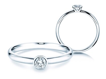 Anillo de compromiso Eternal en platino 950/- con diamante 0,20ct G/SI