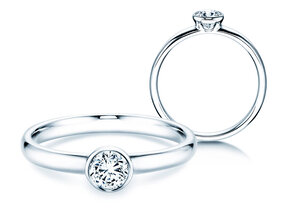 Anillo de compromiso Eternal en 14K oro blanco con diamante 0,30ct G/SI