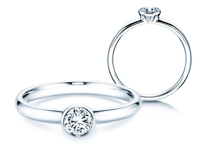 Anillo de compromiso Eternal en 14K oro blanco con diamante 0,30ct G/SI