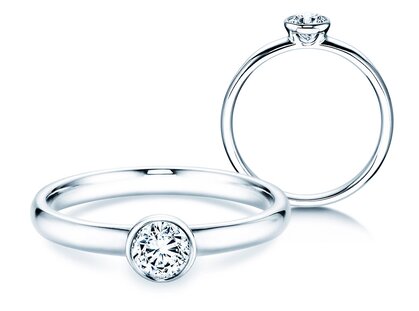 Anillo de compromiso Eternal en platino 950/- con diamante 0,30ct G/SI