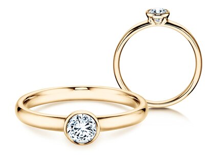 Anillo de compromiso Eternal en 14K oro amarillo con diamante 0,35ct G/SI