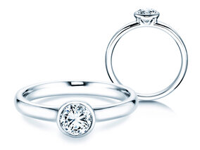 Anillo de compromiso Eternal en 18K oro blanco con diamante 0,50ct G/SI