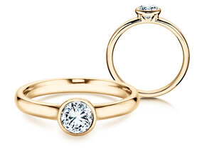 Anillo de compromiso Eternal en 18K oro amarillo con diamante 0,50ct G/SI