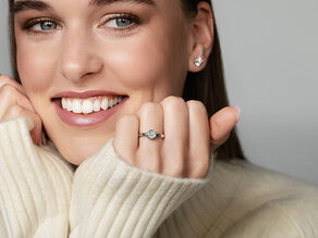 Anillo de compromiso Eternal en 9K oro rosa con diamante 0,75ct G/SI