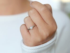 Anillo de compromiso Eternal en platino 950/- con diamante 0,35ct G/SI