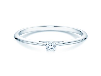 Anillo de compromiso Heaven 4 en plata 925/- con diamante 0,07ct G/VS