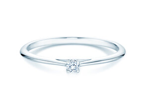 Anillo de compromiso Heaven 4 en plata 925/- con diamante 0,07ct G/VS