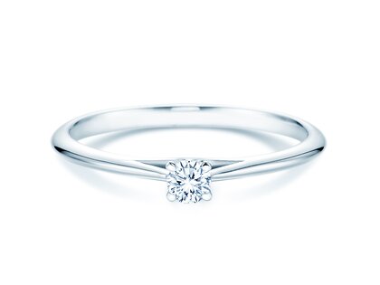Anillo de compromiso Heaven 4 en plata 925/- con diamante 0,10ct G/SI