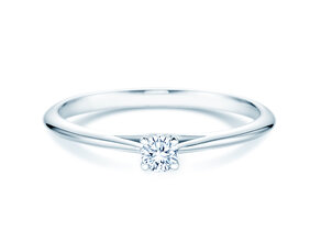 Anillo de compromiso Heaven 4 en plata 925/- con diamante 0,10ct G/SI