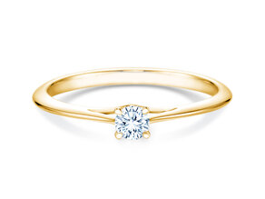 Anillo de compromiso Heaven 4 en 9K oro amarillo con diamante 0,20ct H/SI