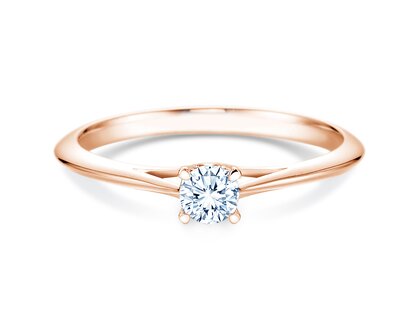 Anillo de compromiso Heaven 4 en oro rosa
