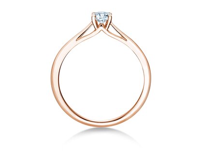 Anillo de compromiso Heaven 4 en oro rosa