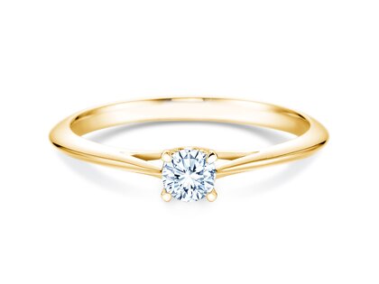 Anillo de compromiso Heaven 4 en oro amarillo
