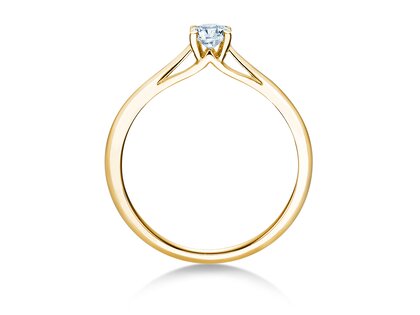 Anillo de compromiso Heaven 4 en oro amarillo