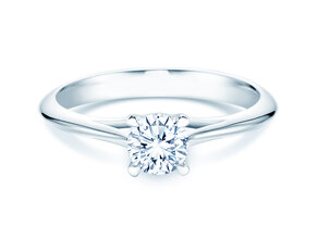 Anillo de compromiso Heaven 4 en 18K oro blanco con diamante 0,30ct G/SI