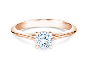 Anillo de compromiso Heaven 4 en 18K oro rosa con diamante 0,30ct G/SI