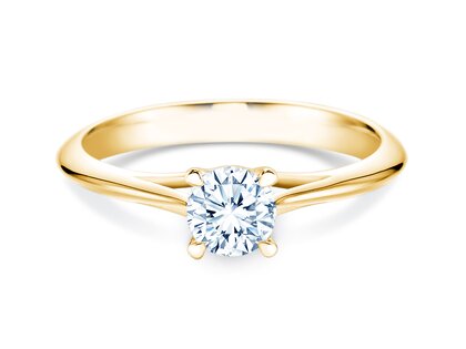 Anillo de compromiso Heaven 4 en 18K oro amarillo con diamante 0,30ct G/SI