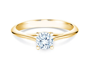 Anillo de compromiso Heaven 4 en 18K oro amarillo con diamante 0,30ct G/SI