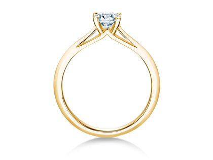 Anillo de compromiso Heaven 4 en 18K oro amarillo con diamante 0,30ct G/SI