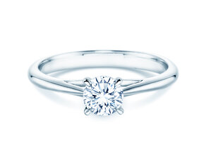 Anillo de compromiso Heaven 4 en platino 950/- con diamante 0,50ct H/SI