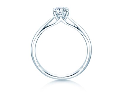 Anillo de compromiso Heaven 4 en platino 950/- con diamante 0,50ct H/SI
