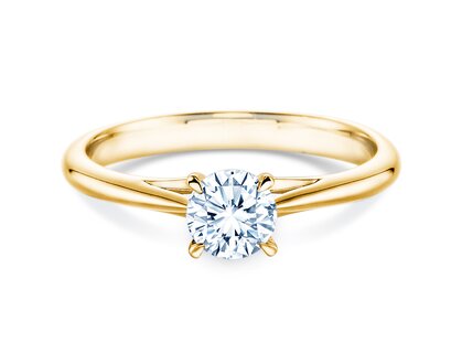 Anillo de compromiso Heaven 4 en 18K oro amarillo con diamante 0,50ct G/SI