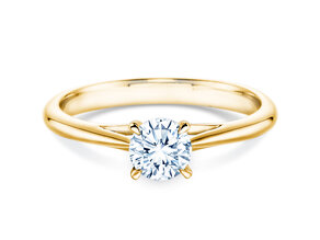 Anillo de compromiso Heaven 4 en 9K oro amarillo con diamante 0,50ct G/SI