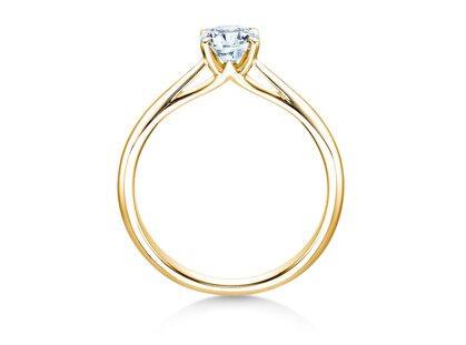 Anillo de compromiso Heaven 4 en 18K oro amarillo con diamante 0,50ct G/SI