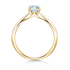 Anillo de compromiso Heaven 4 en 9K oro amarillo con diamante 0,50ct G/SI