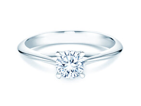 Anillo de compromiso Heaven 4 en 14K oro blanco con diamante 0,75ct G/SI