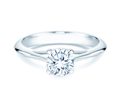 Anillo de compromiso Heaven 4 en 18K oro blanco con diamante 1,25ct H/SI