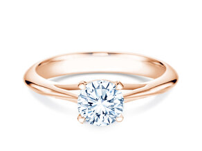 Anillo de compromiso Heaven 4 en 14K oro rosa con diamante 1,00ct G/SI