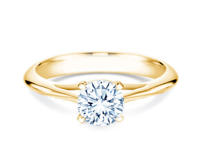 Anillo de compromiso Heaven 4 en 9K oro amarillo con diamante 1,00ct H/SI