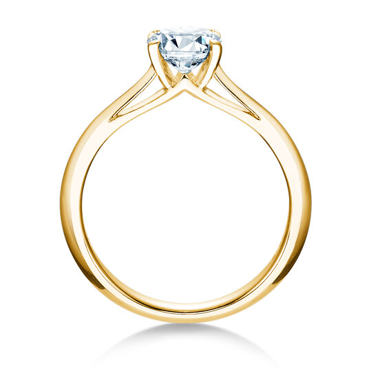 Anillo de compromiso Heaven 4 en 9K oro amarillo con diamante de laboratorio 3,00ct